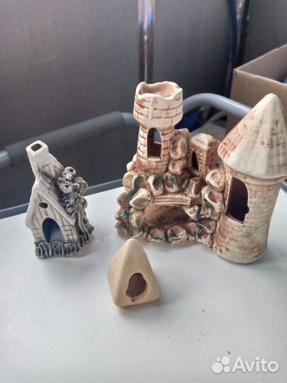 Аквариум 60л, грунд, декор