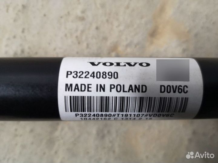 Полуось задняя Volvo XC90 II рестайлинг