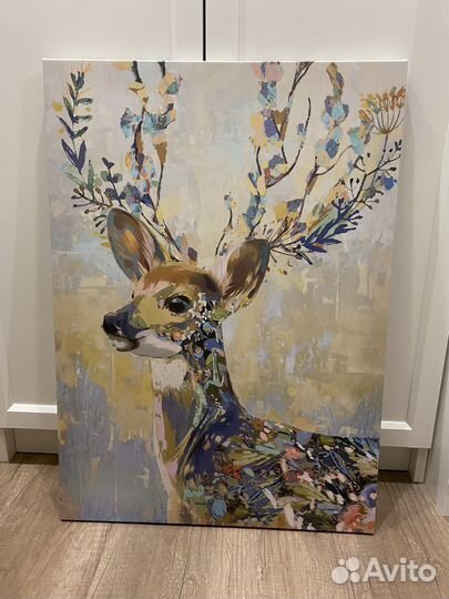 Постер икеа Пьеттерид Разноцветный олень