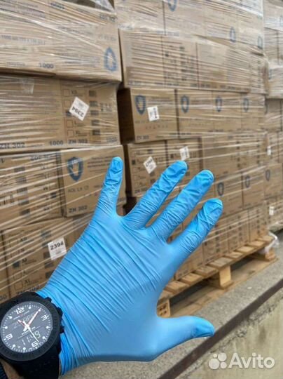 Перчатки нитриловые