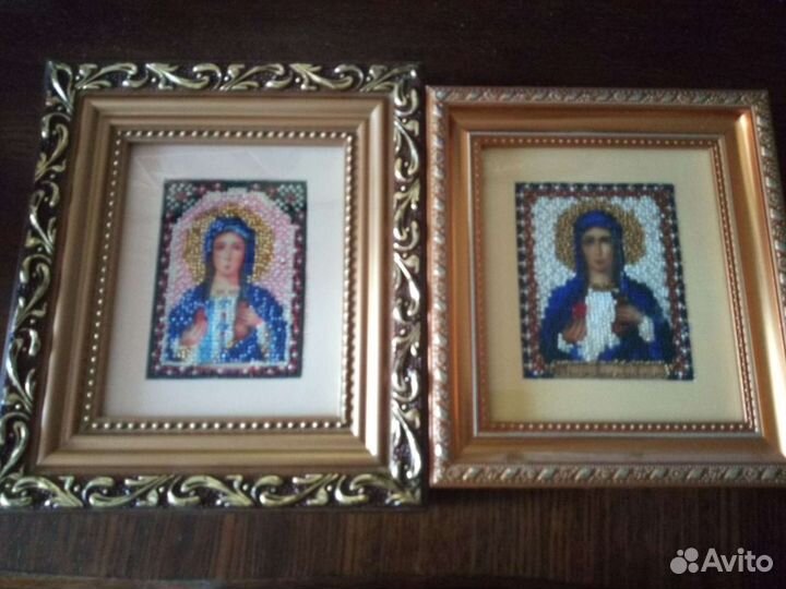 Икона вышитые бисером