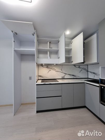 Кухня в серых тонах. Под ключ за 2-3 недели