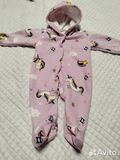 Тёплые комбинезоны для девочки 68