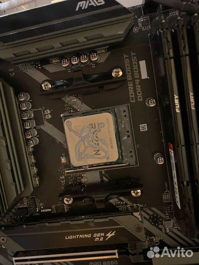 Комплект ам4 с процессором Ryzen7 5800x3d