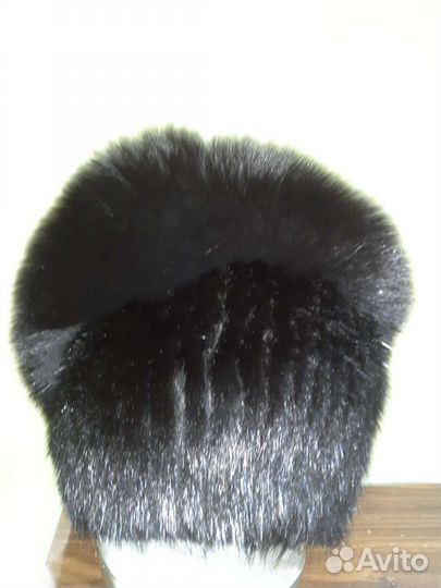 Шапка норковая женская черная