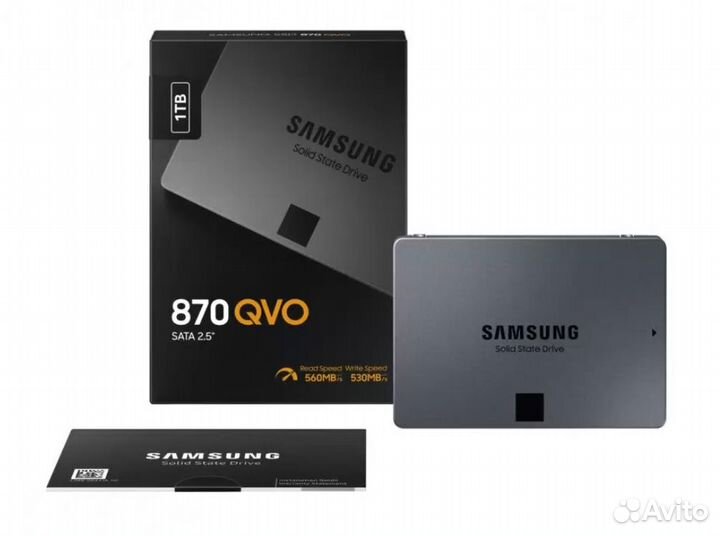 Внутренний SSD накопитель Samsung QVO 870 на 1 тб