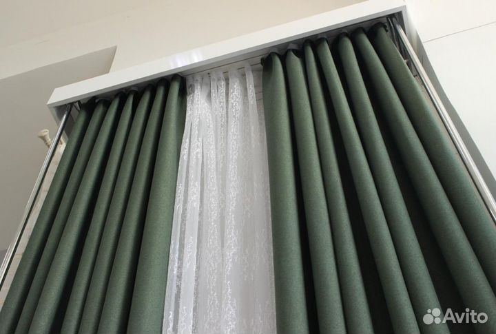 Шторы готовые рогожка