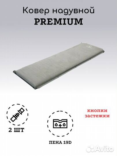 Самонадувающийся коврик Следопыт Premium 191x62x5c