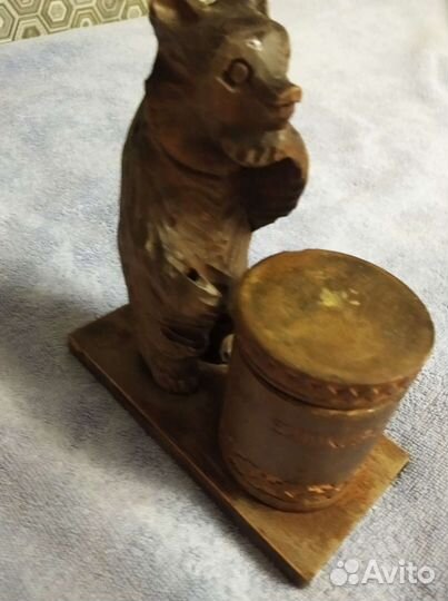 Статуэтка медведь башкирский мед СССР сувенир