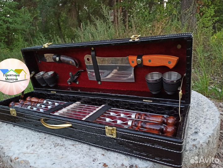 Набор шампуров нож топор