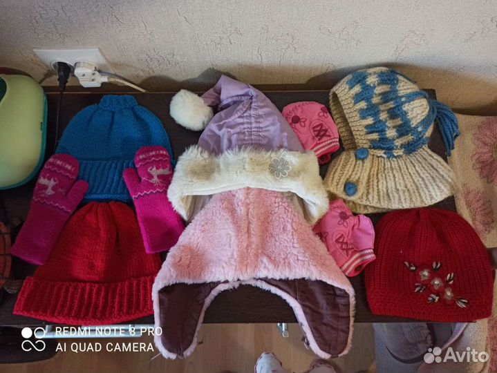 Шапки тёплые на девочку