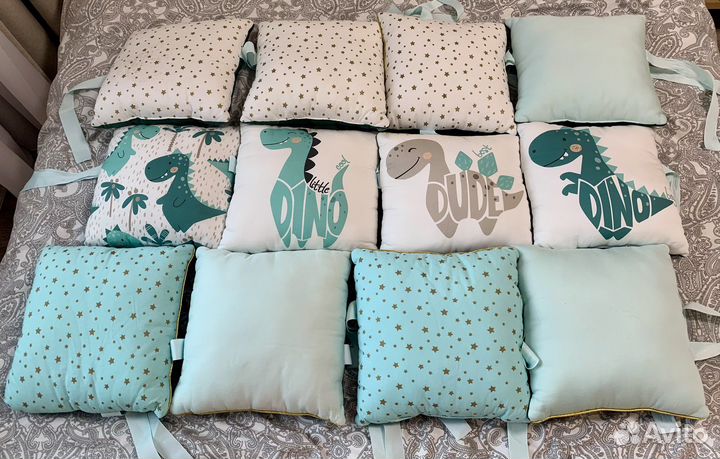 Бортики подушки в детскую кроватку