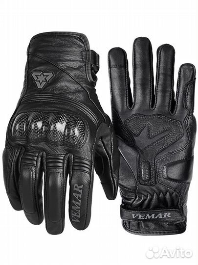 Мотоперчатки кожаные
