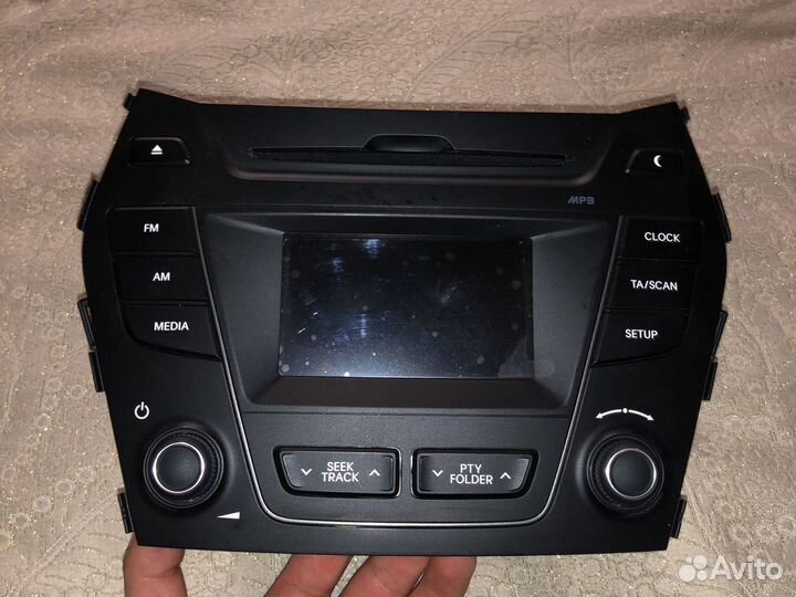 Магнитола на Hyundai Santa Fe3