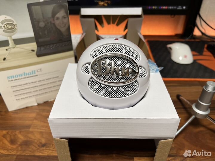 Конденсаторный микрофон Blue Snowball iCE белый