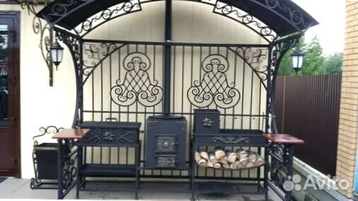 Мангал С печкой под казан