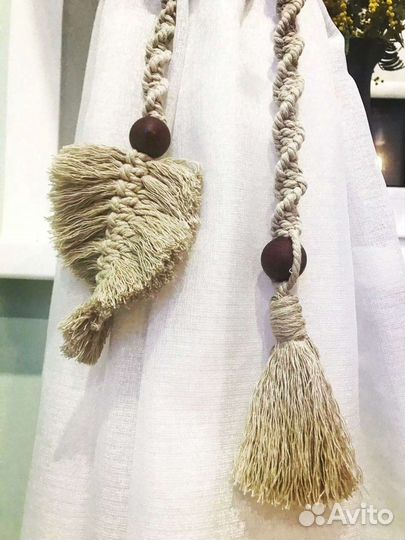 Подхваты для штор макраме