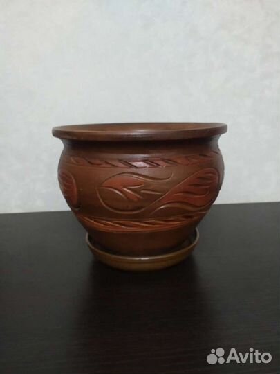 Горшки керамические, блюдца для горшков