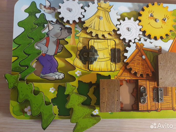 Визиборд Нескучные игры волк и три поросенка