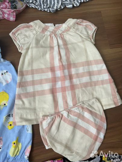 Летние пляжные вещи на девочку 74 80
