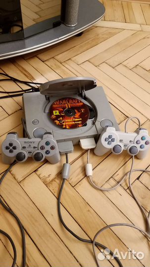 Sony PlayStation 1 scph-9002 раритет с дисками
