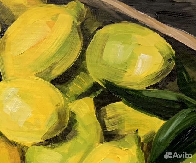 Картина «Лимоны», холст, масло