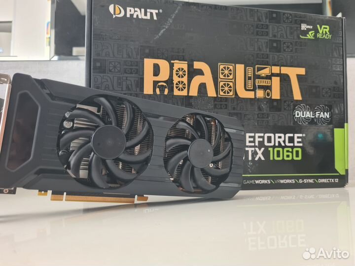 Видеокарта gtx 1060 6gb palit