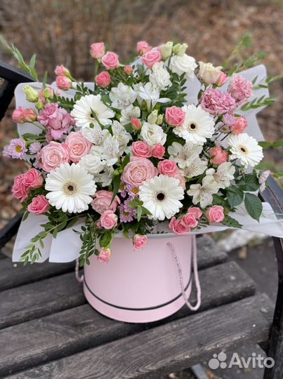 Цветы в коробке