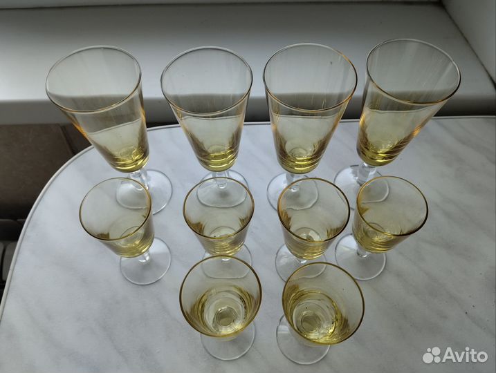 Рюмки и фужеры из стекла СССР