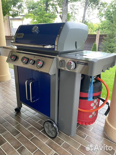 Газовый гриль weber genesis II EP-335 GBS синий