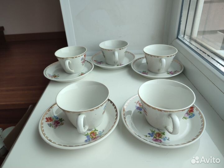 Чайные пары, Мейсенский цветок, 1969 г. СССР