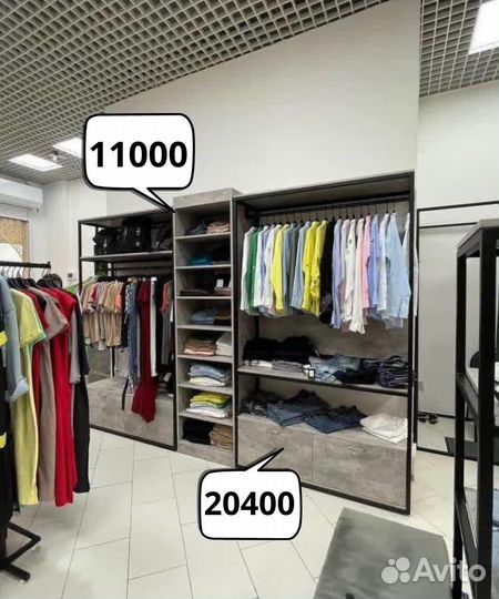 Торгово оборудование для магазина одежды