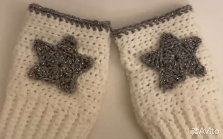 Митенки вязаные