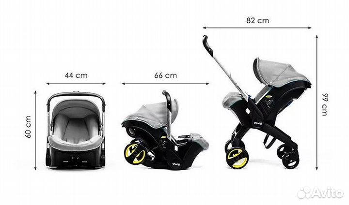 Аренда Коляска-автокресло FooFoo 4 в 1