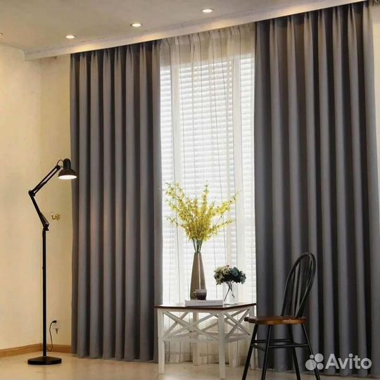 Шторы на заказ лен, рогожка, на люверсах