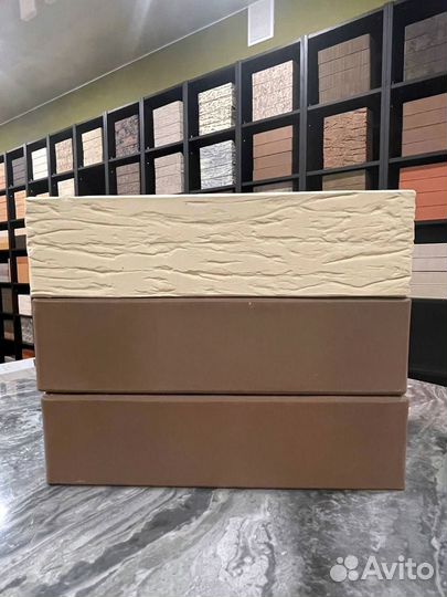 Керамический кирпич шоколад бархат Керма