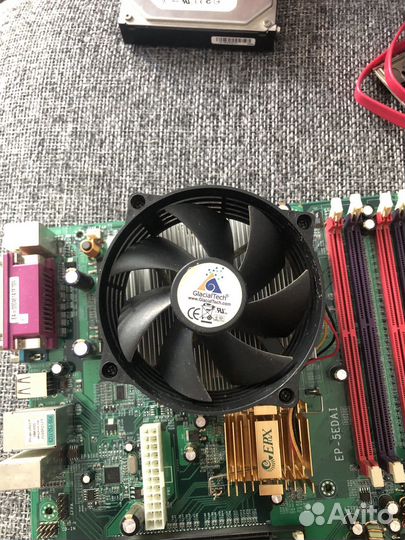 Материнская плата на 775 сокете + процессор