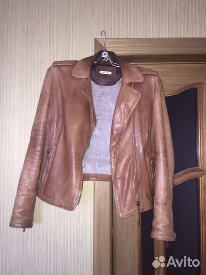 Куртка Massimo Dutti кожа