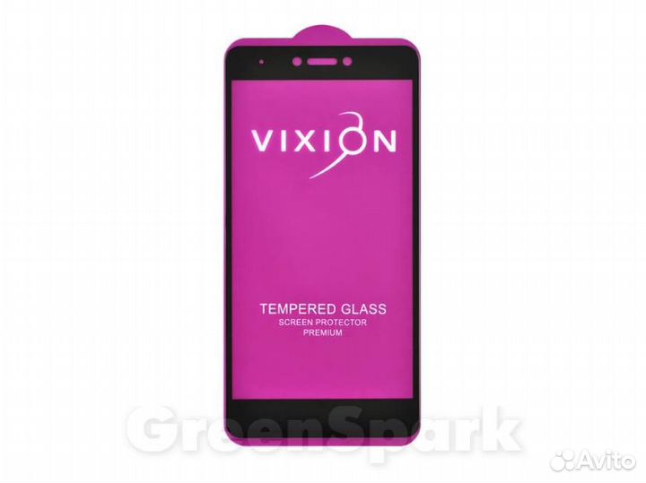 Защитное стекло 6D для Xiaomi Redmi Note 4X черны