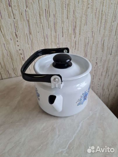 Чайник эмалированный 2л новый