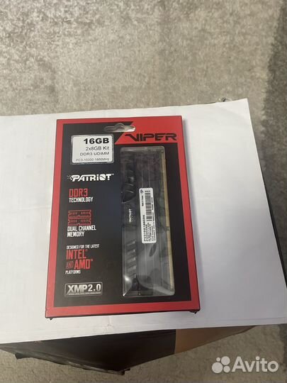 Оперативная память ddr3 patriot vaper 16 gb 1866