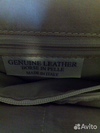 Сумка из натуральной кожи с цветочным принтом