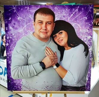 Портрет на холсте по фото
