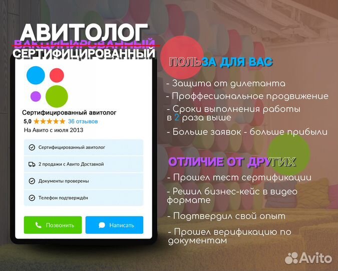 Авитолог / Услуги Авитолога