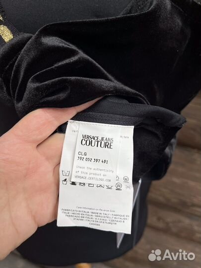 Бархатный топ Versace