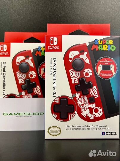 Switch: Hori. Контроллер D-PAD (левый) Super Mario