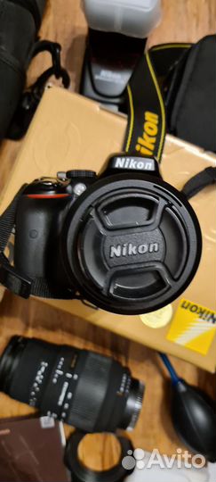 Зеркальный фотоаппарат nikon d5300 с комплектом об