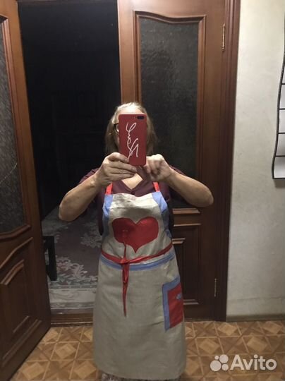 Кухонный фартук лен