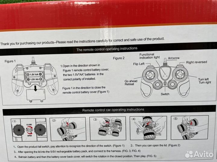 Трюковая машина перевертыш на радиоуправлении