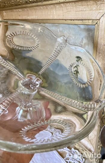 Ваза на ножке «с глазками» редкость